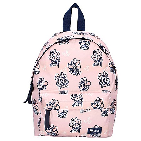 Ghiozdane și Rucsacuri - Rucsac cu două compartimente, multicolor, 31x23x9 cm, cu bretele ajustabile și căptușite, Minnie Mouse Simply Kind