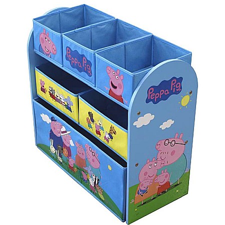 Mobilier - Dulap depozitare jucării, 63x30x60, MDF, multicolor, Peppa Pig
