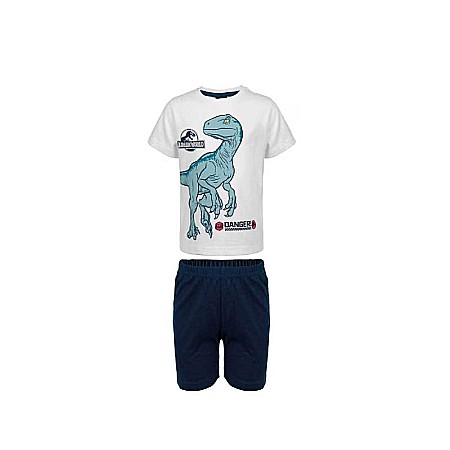 Pijamale cu mânecă scurtă - Pijama copii cu mânecă scurtă, multicolor, 100% bumbac, Danger, Jurassic World