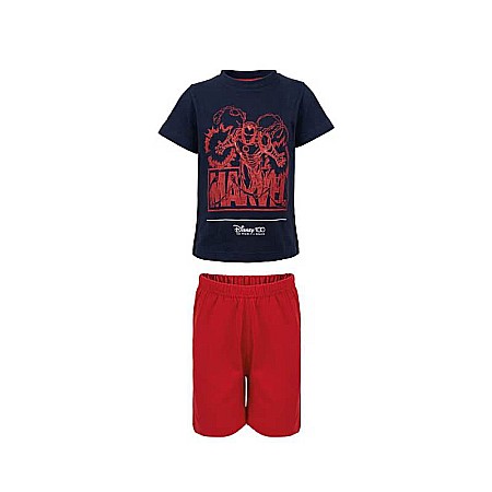 Pijamale cu mânecă scurtă - Pijama copii cu mânecă scurtă, multicolor, 100% bumbac, Avengers, Marvel