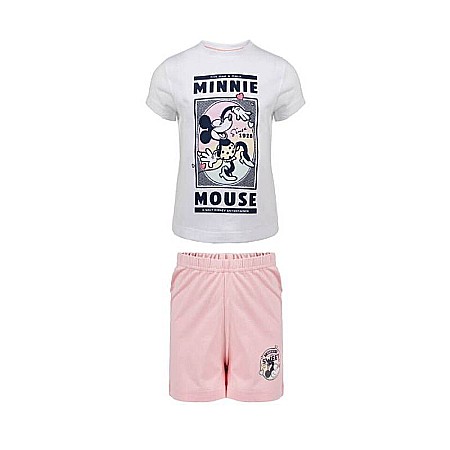 Copii - Pijama copii cu mânecă scurtă, multicolor, 100% bumbac, Love, Minnie Mouse, Disney 100