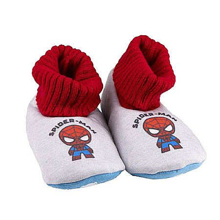 Papuci și botoșei copii - Botoși de casă pufoși cu elastic Spiderman