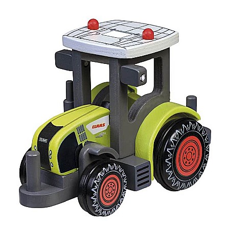 Copii - Tractor din lemn, Claas Axion 870, 20 cm, multicolor