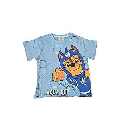 Pijamale copii cu mânecă scurtă, bumbac, multicolor, Aqua Pup, Paw Patrol [2]