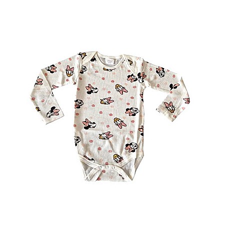 Set două body-uri cu mânecă lungă, multicolor, 100% bumbac, Minnie Mouse [1]