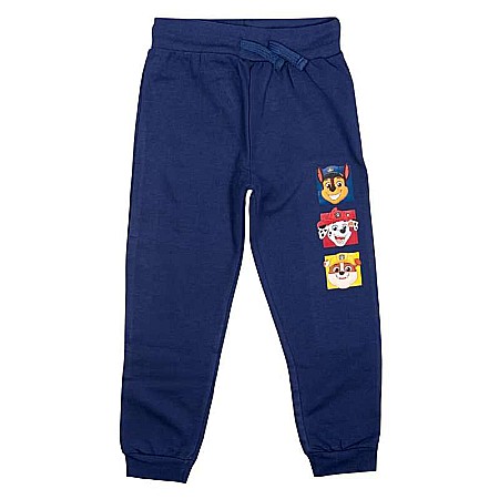 Copii - Pantaloni trening băieți, albastru, 100% bumbac, Smile, Paw Patrol