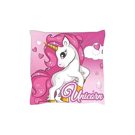 Perne decorative - Pernă multicolor cu două fețe, 40x40 cm, Unicorn