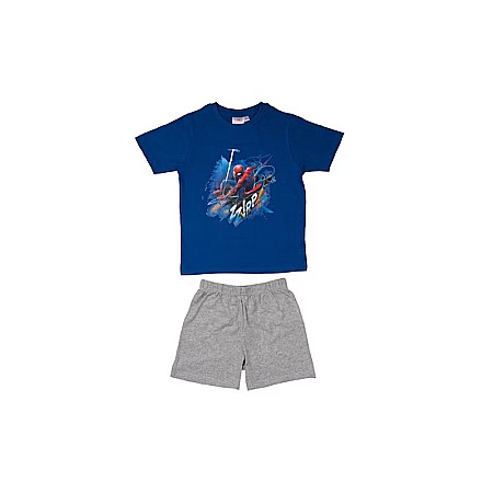 Pijamale cu mânecă scurtă - Pijama copii, cu mânecă scurtă, multicolor, ZZLPP, Spiderman, Marvel
