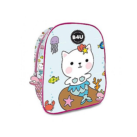 Accesorii școlare - Ghiozdan grădiniță Homio, 26x7x20 cm, bretele ajustabile și întărite, multicolor Cat