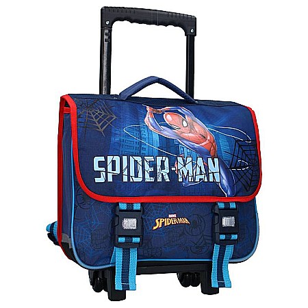 Ghiozdan tip troler, albastru, 38x31x15 cm, Keep on Moving, Spiderman [1]