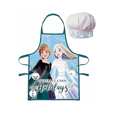 Șorțuri și bonete - Set șorț și bonetă, Javoli, Model Disney Frozen, Multicolor