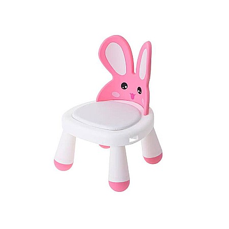 Scaune - Scaun pentru copii, din material plastic, multifuncțional, +1 an Homio, Măsuță încorporată, Tăviță detașabilă, Bază antiderapantă, Alb/ Roz, greutate maximă 26 kg