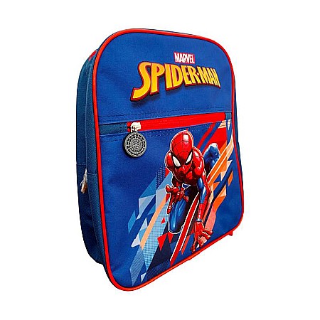 Ghiozdan cu un compartiment principal și buzunar, 30x8x23 cm, bretele ajustabile și întărite, multicolor, Spiderman, Marvel [1]