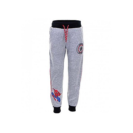 Pantaloni trening băieți, polar, gri,  New York, Spiderman