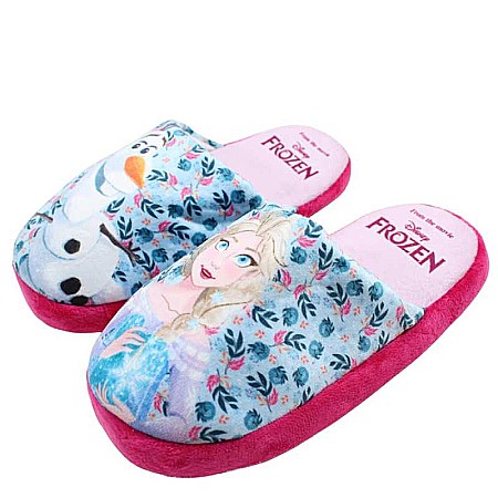 Papuci fetițe, plușați, multicolor, talpă antiderapantă, Frozen [2]