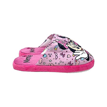 Papuci fetițe, plușați, multicolor, talpă antiderapantă, Minnie Mouse [2]