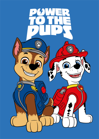 Pături - Patura polar pentru copii, 150x 100 cm, multicolor, Power Pups, Paw Patrol