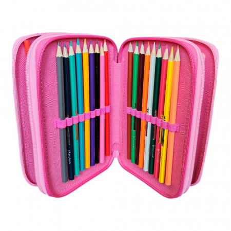 Penar cu 3 compartimente, echipat, 45 piese, multicolor, Minnie Mouse [3]