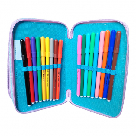 Penar cu 3 compartimente, echipat, 45 piese, multicolor, Frozen [3]