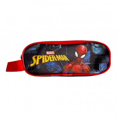 Accesorii școlare - Penar neechipat, 21x8x6 cm, multicolor, Spiderman