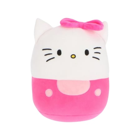 Perne decorative - Pernă din pluș super moale, squishy, pentru copii, roz, 32 cm, Happy, Hello Kitty