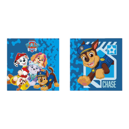 Textile - Pernă pentru copii cu două fețe, 38x38 cm, albastru, Fun, Paw Patrol