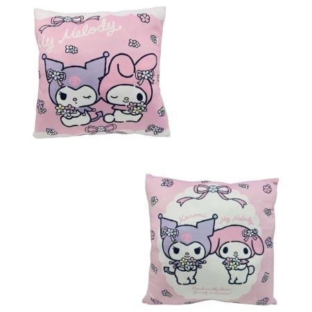 Perne decorative - Pernă pentru copii cu două fețe, 38x38 cm, multicolor, Fun, Kuromi