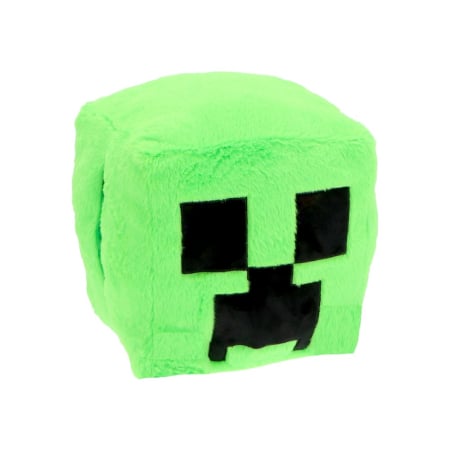 Textile - Pernă Pluș, 35x35 cm, Verde, cu Spațiu Special pentru Încălzirea Mâinilor, Perfectă pentru Relaxare, Minecraft