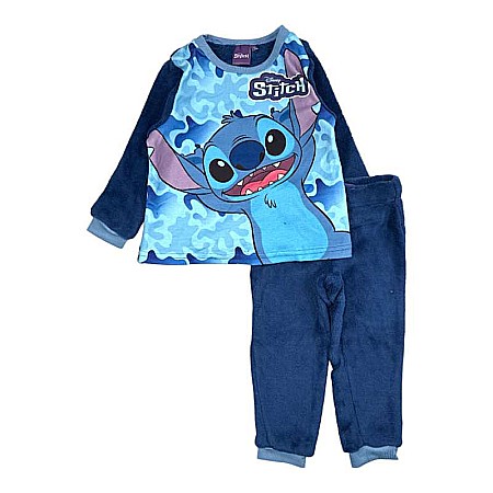 Copii - Pijama copii, cu mânecă lungă, cocolino, albastru, Stitch