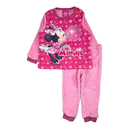 Copii - Pijama copii, cu mânecă lungă, cocolino, roz, Minnie Mouse, Disney