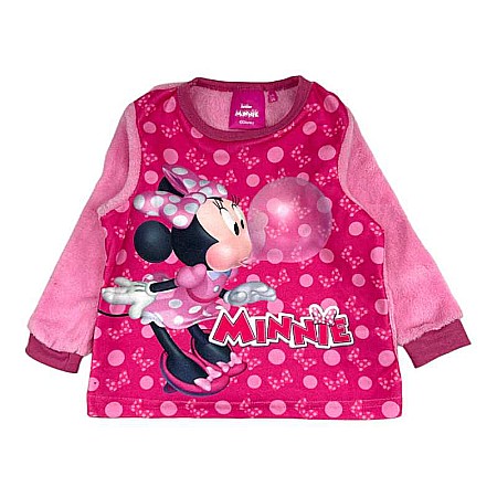 Pijama copii, cu mânecă lungă, cocolino, roz, Minnie Mouse, Disney [1]