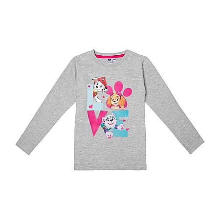 Pijama copii, cu mânecă lungă, multicolor, bumbac, Love, Paw Patrol [1]
