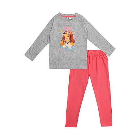 Copii - Pijama copii, cu mânecă lungă, multicolor, bumbac,  Snuggle, Paw Patrol