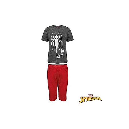 Pijama copii, cu mânecă scurtă, 100% bumbac, multicolor, Spiderman, Marvel, spi220 [1]