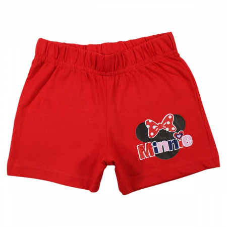 Pijamale copii cu maneca scurta, 100% bumbac, multicolor, Happy Days, Minnie Mouse, Disney [3]