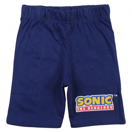 Pijamale copii cu maneca scurta, 100% bumbac, multicolor, Happy Days, Sonic [3]