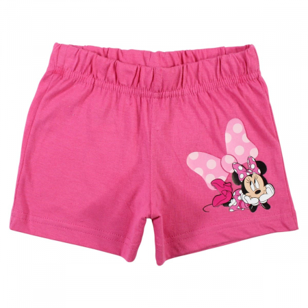 Pijamale copii cu maneca scurta, 100% bumbac, multicolor, Happy, Minnie Mouse [3]