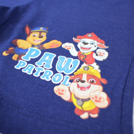 Pijamale copii cu maneca scurta, 100% bumbac, multicolor, Happy, Paw Patrol [4]