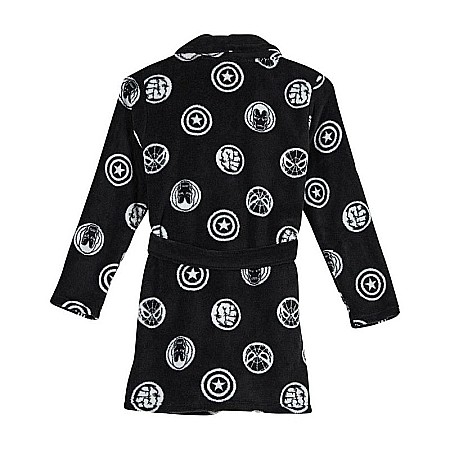 Halat baie fleece Marvel  Negru [1]