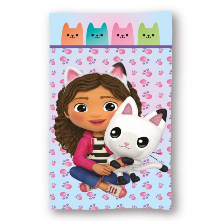 Textile - Prosop de baie pentru copii, 100% bumbac, multicolor, 70x140 cm, Gabby's Dollhouse