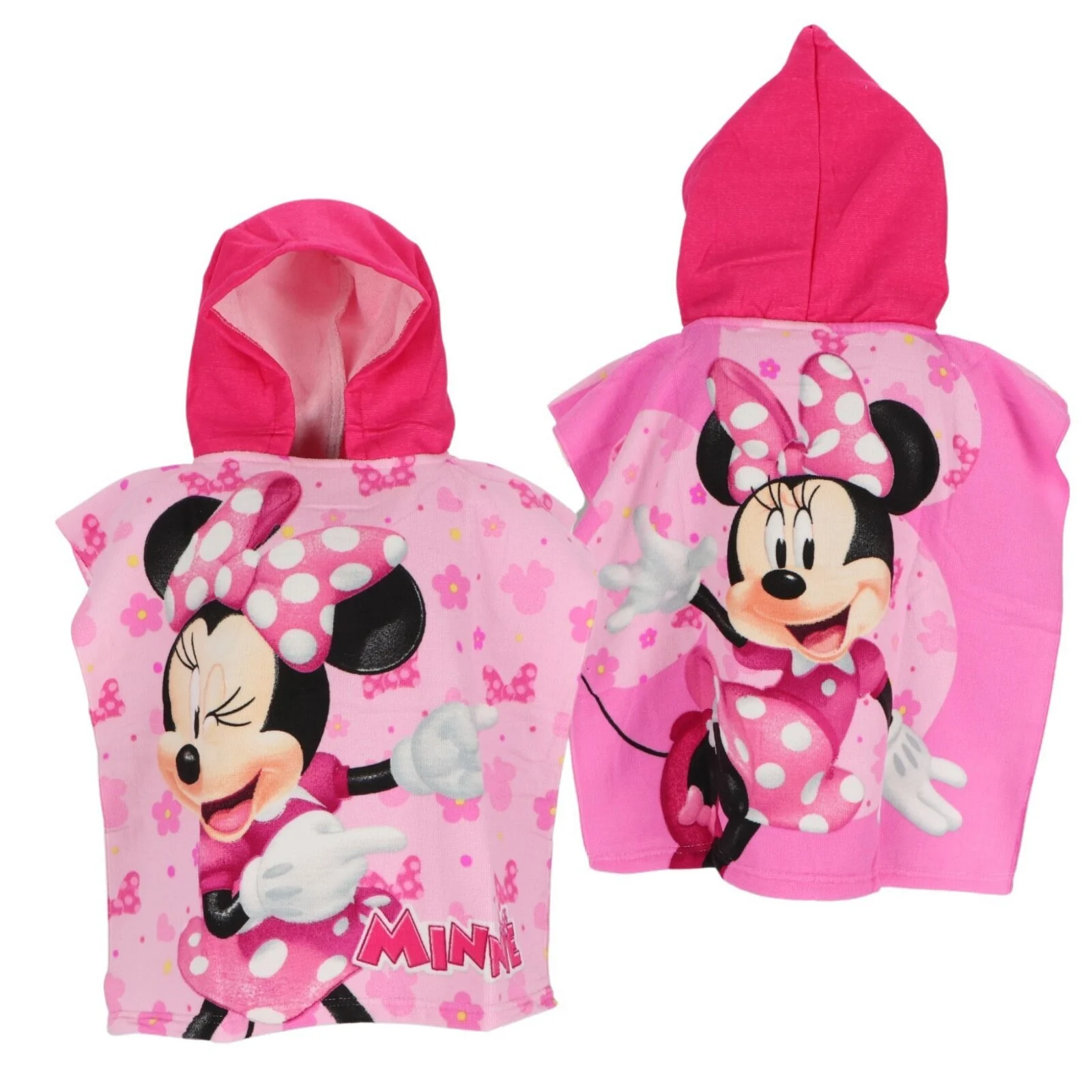Prosop de baie pentru copii, tip poncho, multicolor, 50x100 cm, So fun, Minnie Mouse [2]
