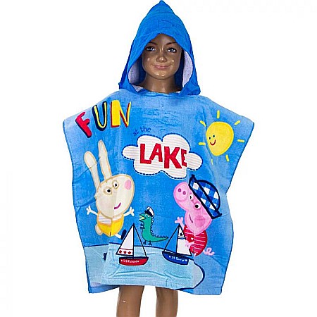 Prosop poncho Peppa&George 60 x 120 cm Albastru [2]