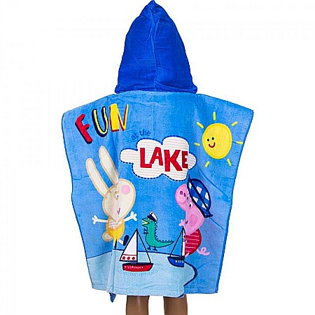 Prosop poncho Peppa&George 60 x 120 cm Albastru [3]