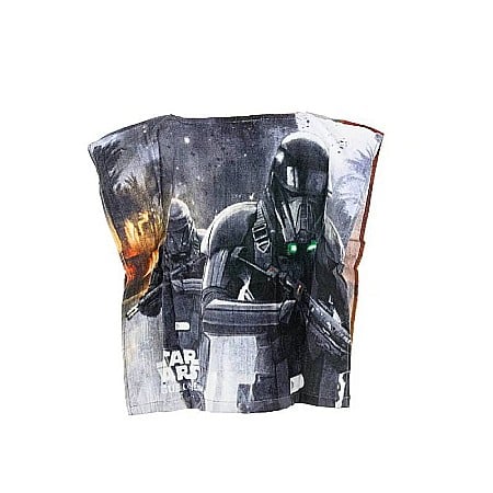Prosop Poncho, pentru copii, 100% bumbac, cu glugă, 50 x 100 cm, multicolor, Star Wars [1]