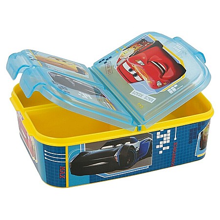 Cutie sandwich, multicompartimente, multicolor, fara BPA, Race Ready, Cars [2]
