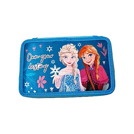 Penar cu 3 compartimente, 20x13x7 cm, echipat, 43 piese, multicolor, Frozen [4]