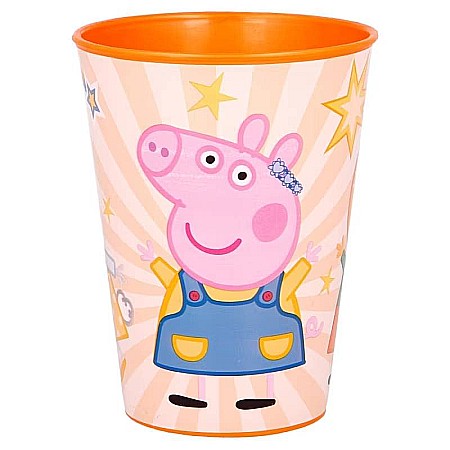 Pahar plastic fără BPA, multicolor, Peppa Pig [0]
