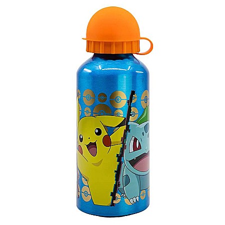 Sticle pentru lichide - Sticlă de apă , pentru copii, din aluminiu, cu model POKEMON, 400 ml