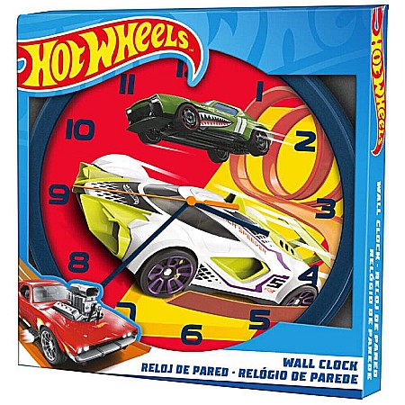 Ceas de perete, multicolor, diametru 25 cm, Hot Wheels [1]
