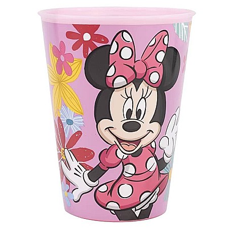 Pahar plastic Minnie Mouse, Spring Look, 260 ml Roz [1]
